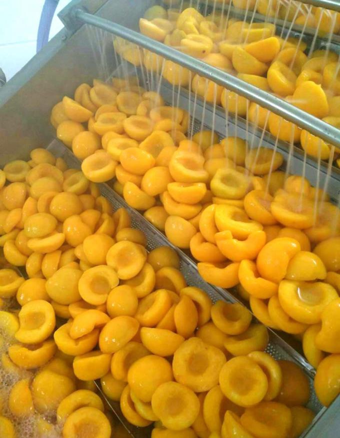 IQF عضوية الخوخ الأصفر نصفها الفواكه المجمدة طعم حلو الكميات الكبيرة المعبأة حليب الماء المحافظ الكومات الكاملة القطع النصف متاحة 6