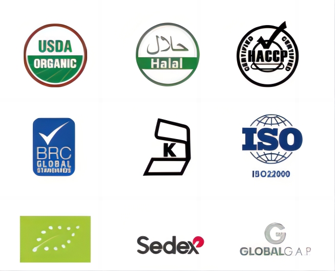 المنتجات الساخنة السعر المصنع اللون الأبيض BRC شهادات HACCP الخضروات المجمدة IQF الثوم العضوي 6