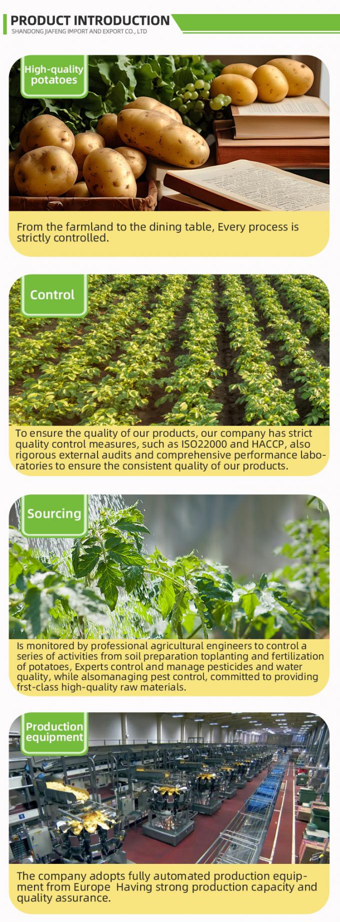 بطاطس مقلية آلية مجمدة بطاطس مقلية مجمدة بطاطس مقلية عضوية IQF بطاطس مقلية 2