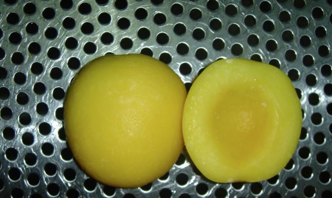 IQF عضوية الخوخ الأصفر نصفها الفواكه المجمدة طعم حلو الكميات الكبيرة المعبأة حليب الماء المحافظ الكومات الكاملة القطع النصف متاحة 3