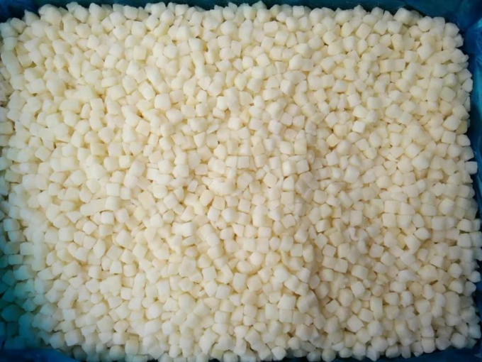 الصين IQF الجديد المجمدة التفاحة المقطوعة مكعبات قطعة 10 ملم 6 ملم تفاحة فوجي الفواكه الكمثرى الكيوي المانجو الأناناس التوت الأسود السوس الأسود 1