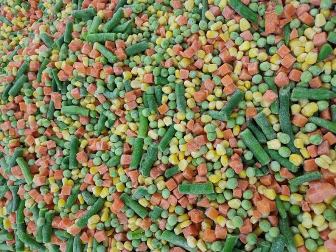 الخضروات المختلطة في كاليفورنيا IQF 3-Way المجمدة المكونات الكاملة BRC HALAL HACCP معتمدة الذرة الطازجة مكعب الفاكهة المفرومة الجزر) 4